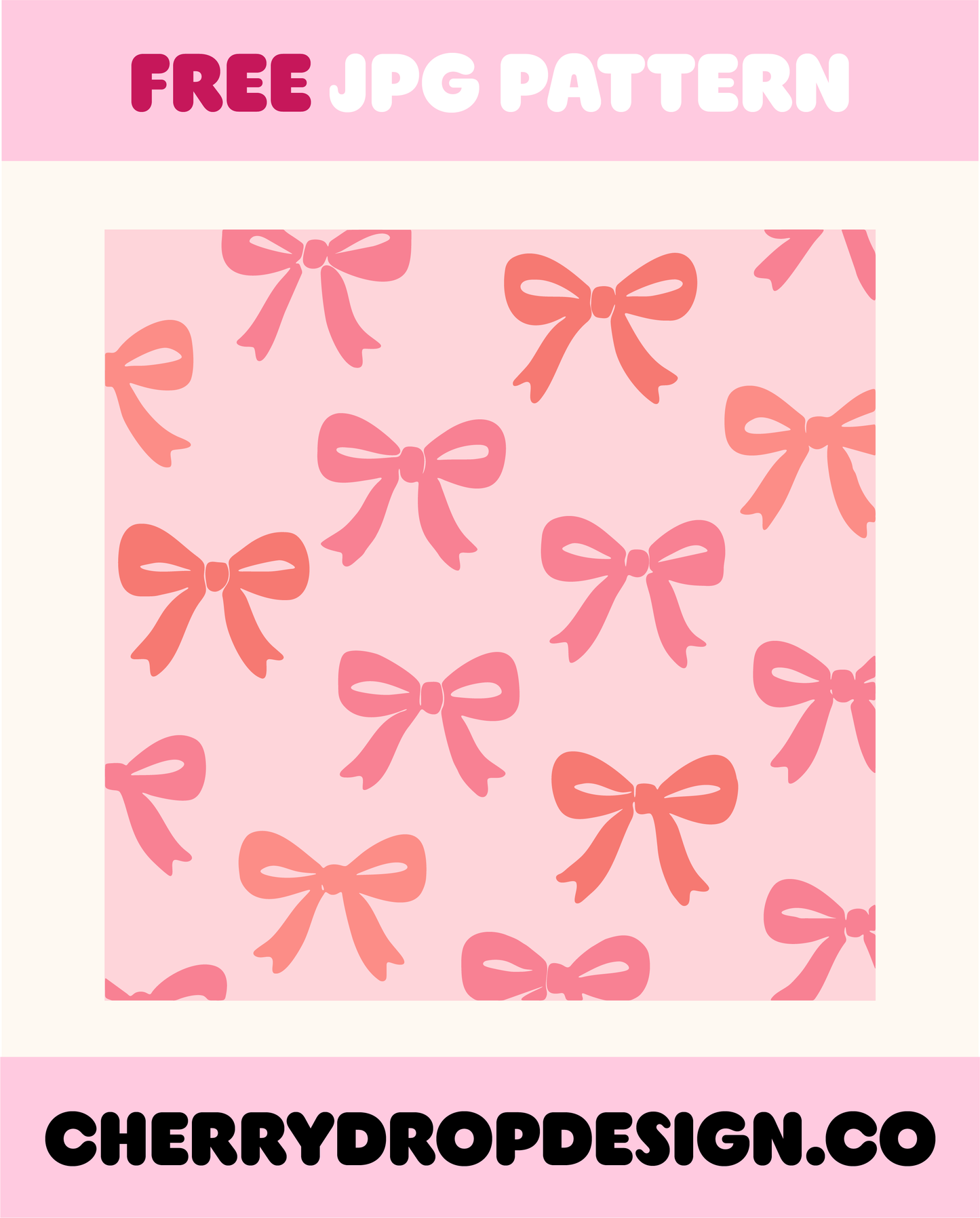 Pink Bow Pattern JPG